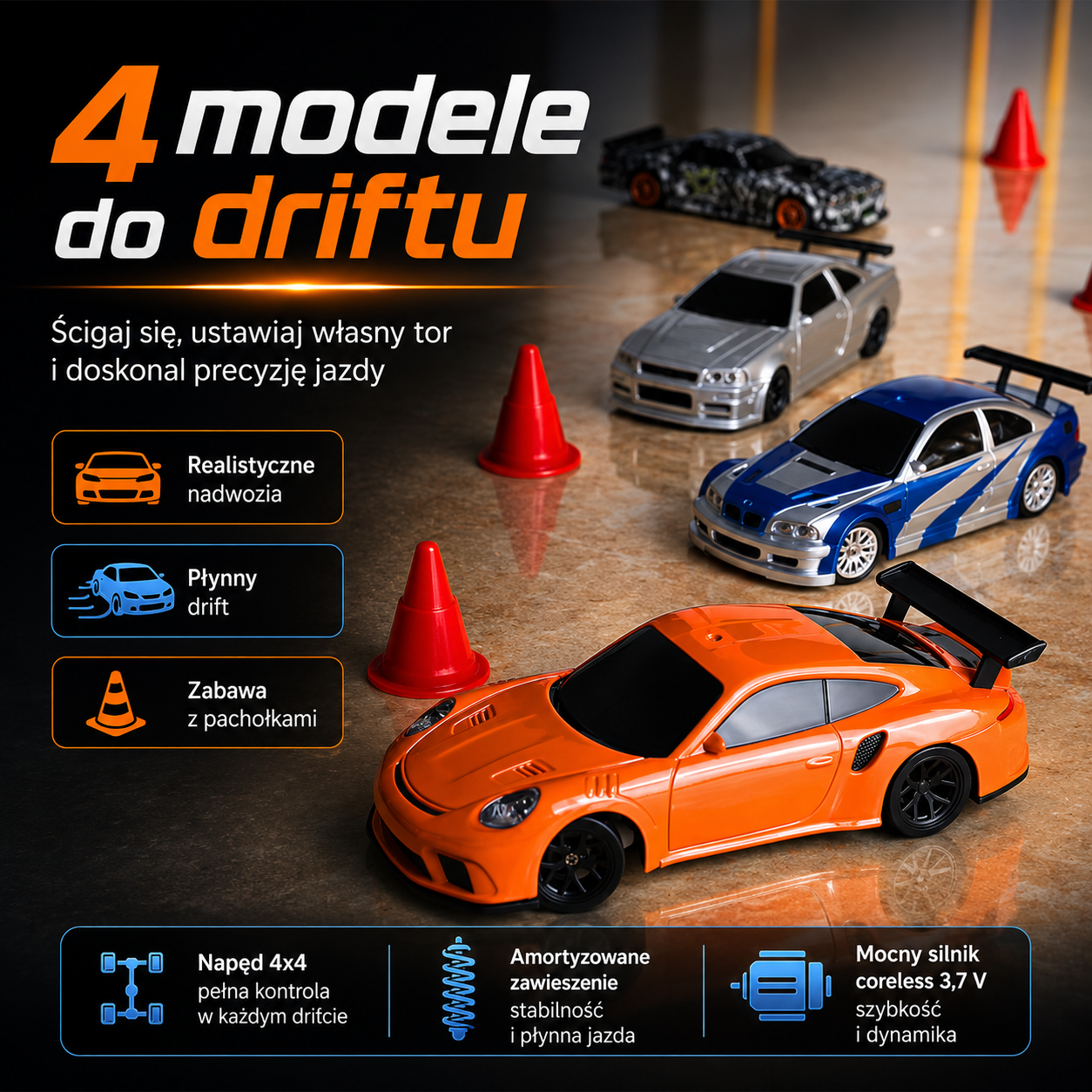 TURBOAUTKO MINI DRIFT – AUTO DO WYŚCIGÓW I POŚLIZGÓW